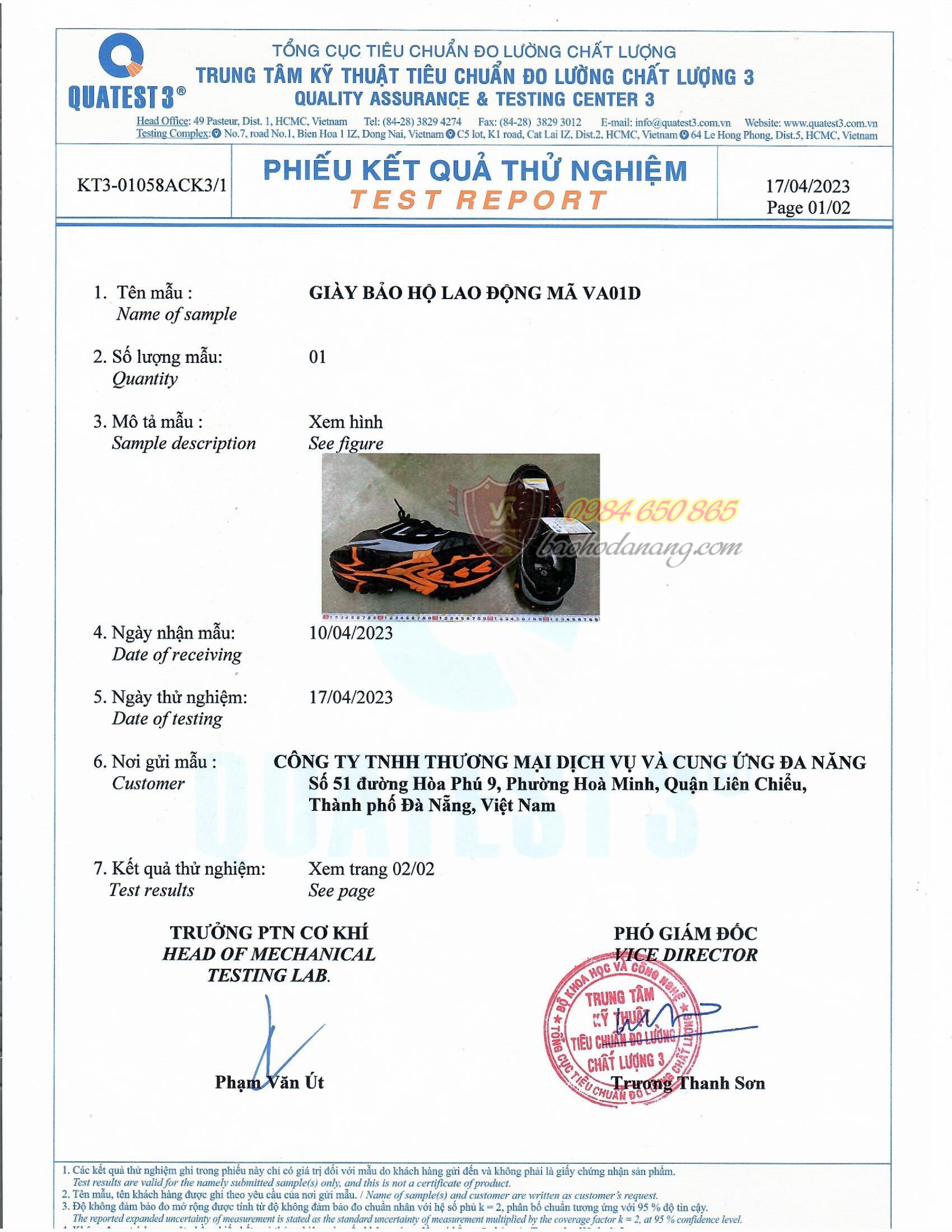 giày bảo hộ mũi thép