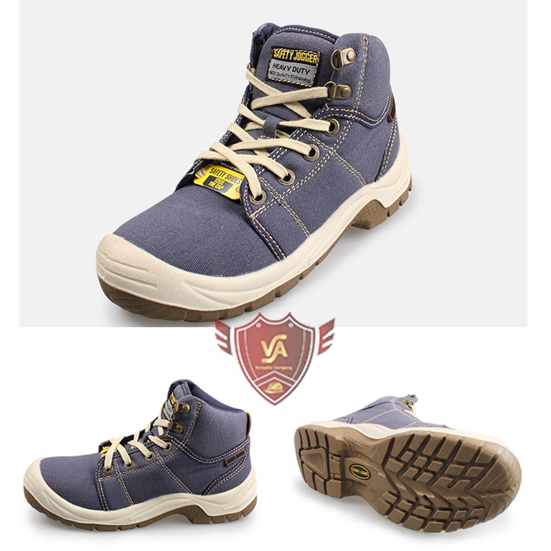 Giày bảo hộ cao cổ Safety Jogger Desert màu xanh dương