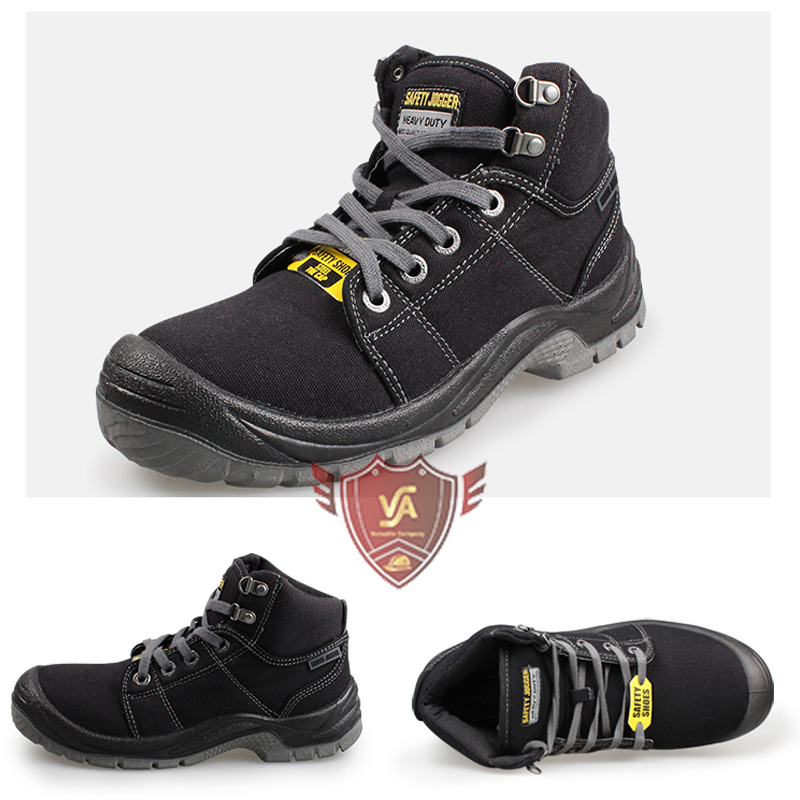 Giày bảo hộ cao cổ Safety Jogger Desert màu đen