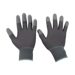 Găng tay Polyester phủ PU ngón xám