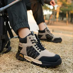 Giày bảo hộ giá tốt cao cổ, mũi thép, đế chống đinh, thể thao VA24