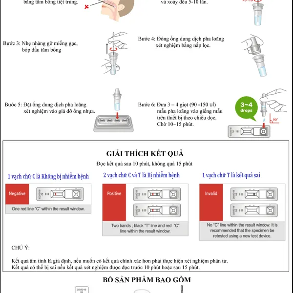 Kit Test Nhanh - Bộ Test Nhanh - Test Kháng Nguyên BIOCREDIT (Rapigen ) AG Công Nghệ Hàn Quốc - Chứng nhận của Bộ Y Tế