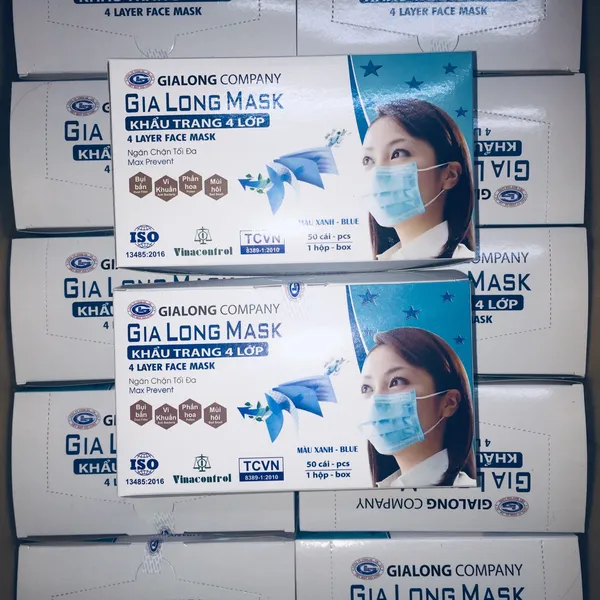 Khẩu trang y tế 4 lớp Gia Long
