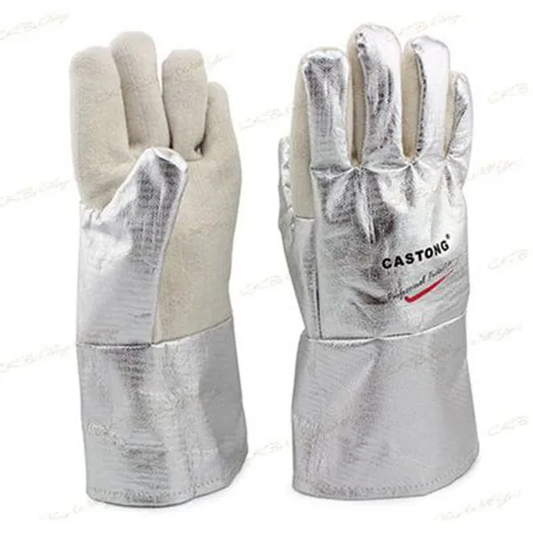 Găng tay chịu nhiệt Castong 300 độ C (tráng bạc)
