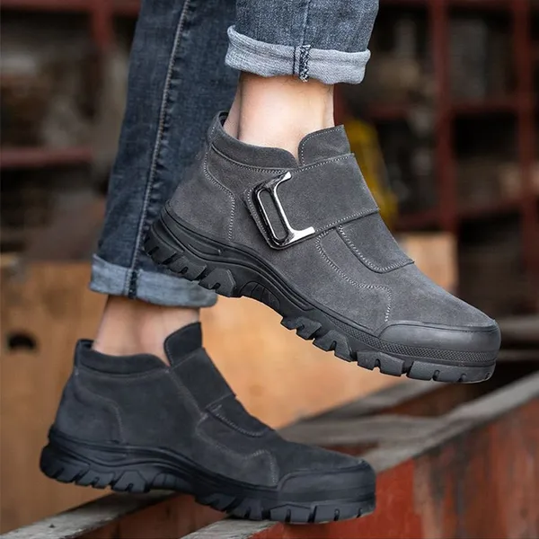 Giày chống đinh thể thao chất liệu da bò không dây cổ thấp kiểu dáng đẹp, thời trang mã VA22