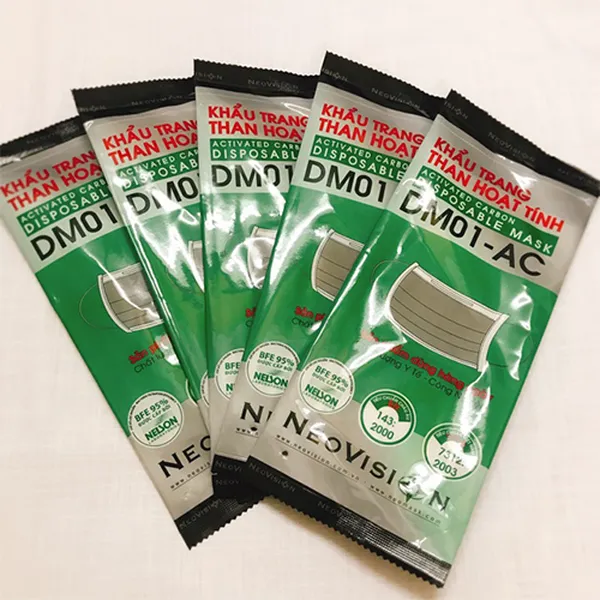 Khẩu trang y tế than hoạt tính cao cấp DM01