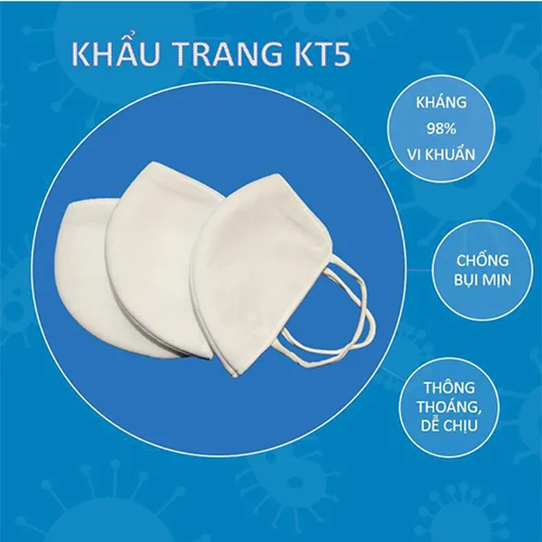 Khẩu trang lọc bụi 3 lớp KT5