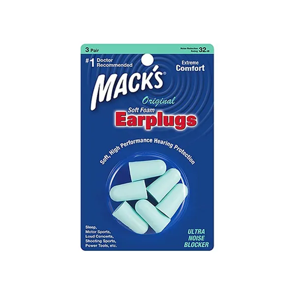 Nút tai chống ồn Mack's loại 3 cặp