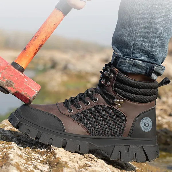 Giày bảo hộ cao cổ cao cấp VA26 mũi thép, đế thép, chống đinh, chống trơn trượt
