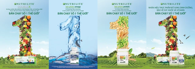 Bốn sản phẩm Nutrilite bán chạy số một thế giới