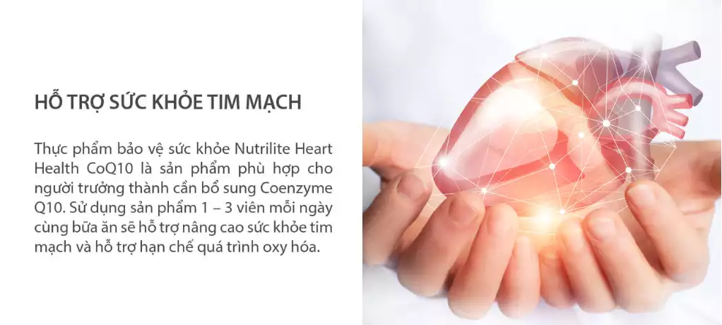 Công dụng của sản phẩm Nutrilite Heart Health CoQ10