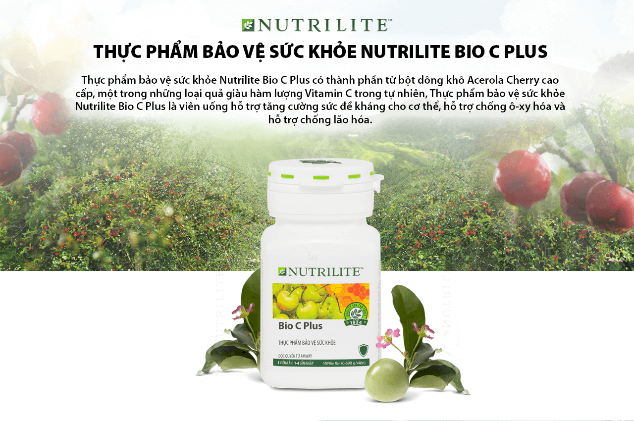 VITAMIN C HỮU CƠ NUTRILITE BIO C PLUS TĂNG SỨC ĐỀ KHÁNG