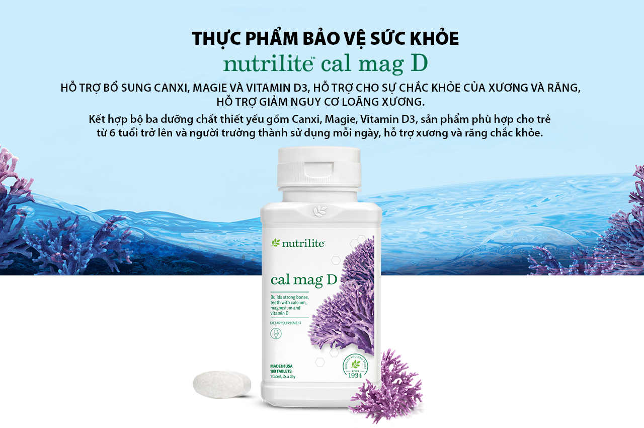 CANXI TẢO BIỂN NUTRILITE CAL MAG D