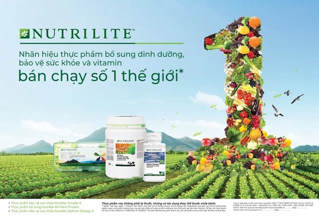 Nutrilite nhãn hiệu thực phẩm bổ sung dinh dưỡng, vitamin và bảo vệ sức khỏe bán chạy số 1 thế giới