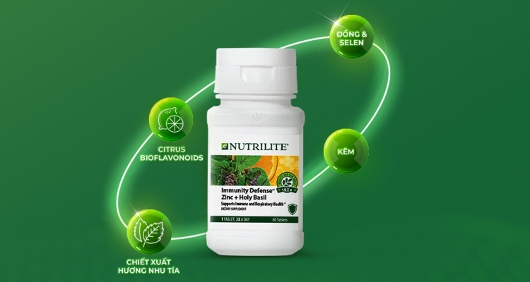 Điểm đặc biệt của sản phẩm nutrilite immunity defense zinc + holy basil