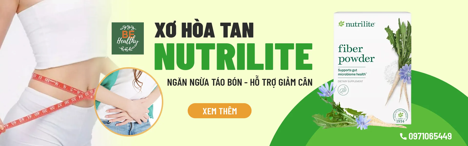 FIBER POWDER NUTRILITE - CHẤT XƠ HÒA TAN NUTRILITE - CHỐNG TÁO BÓN và GIẢM CÂN