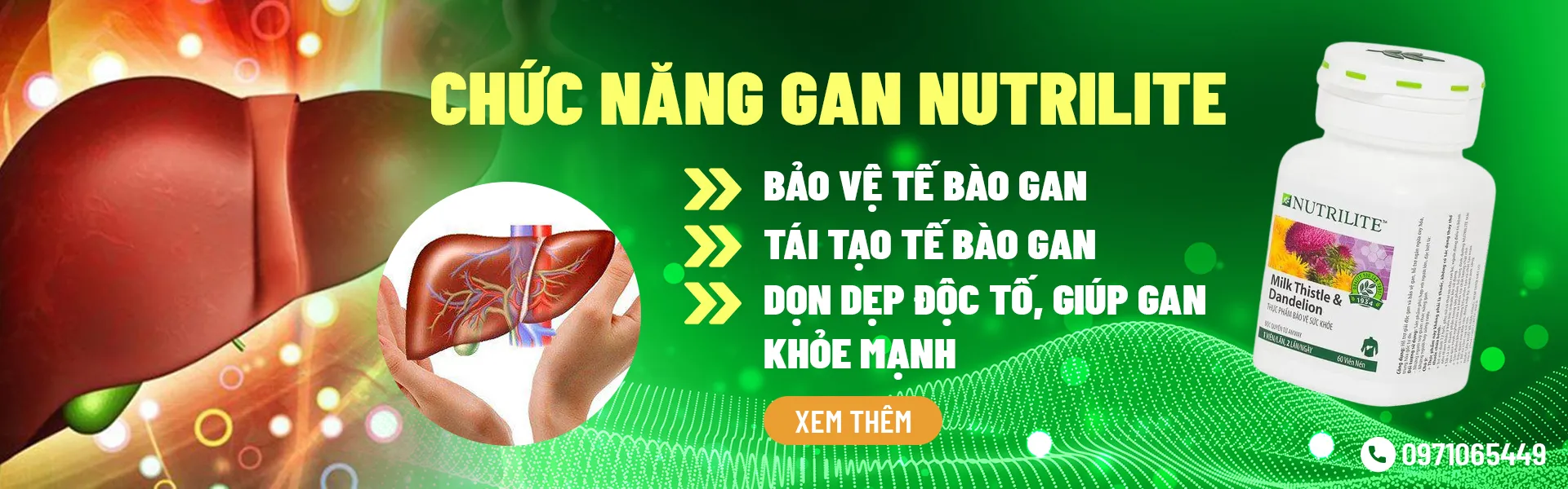 Sản phẩm Nutrilite Milk Thistle & Dandelion Chức Năng Gan Nutrilite