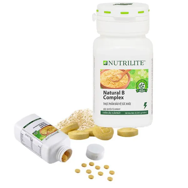 VITAMIN B HỮU CƠ NUTRILITE NATURAL B COMPLEX TĂNG CƯỜNG TRAO ĐỔI CHẤT, BỔ MÁU