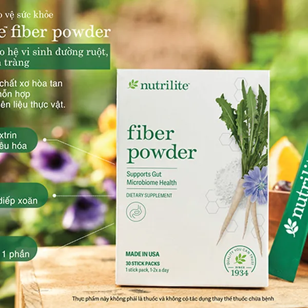 FIBER POWDER NUTRILITE - CHẤT XƠ HÒA TAN NUTRILITE - CHỐNG TÁO BÓN và GIẢM CÂN