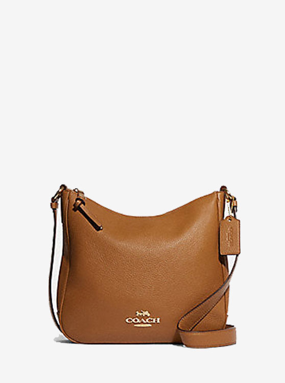 Túi Xách Coach Màu Nâu Đeo Chéo C1648 Pebbed Leather Ellie File Brown