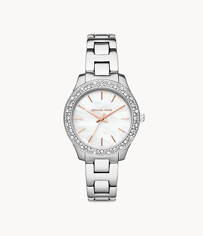 Đồng hồ Michael Kors MK 4556 Liliane Three-Hand Stainless Steel Watch