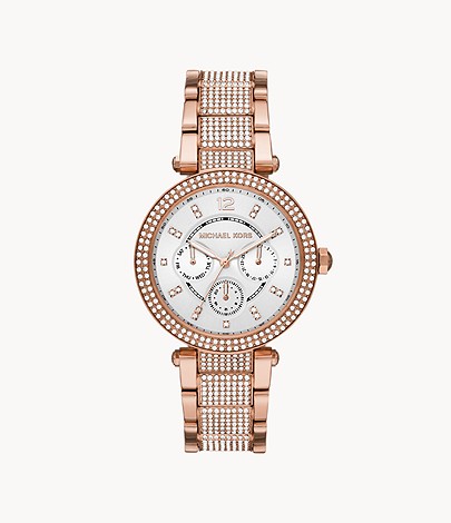 Đồng hồ Michael Kors MK6760 Women's Mindy Three-Hand Rose Gold-Tone Stainless Steel Watch