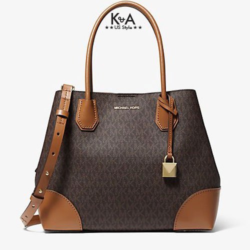 Michael kors md center zip online tote