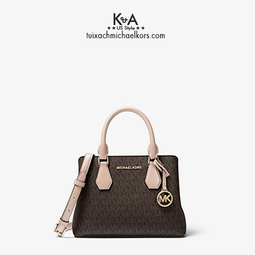 Túi xách Michael Kors màu nâu Camille Small Logo and Leather Satchel, túi  xách michael kors hàng hiệu nữ dạo phố, túi xách MK giành cho nữ công sở,  giỏ xách MK