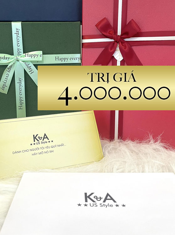 Phiếu quà tặng trị giá 4 triệu