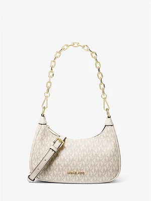 Túi Đeo Vai Michael Kors 35S2G4CU1B Cora Lt Crm Multi Md Zip Pouchette Signature Vanila