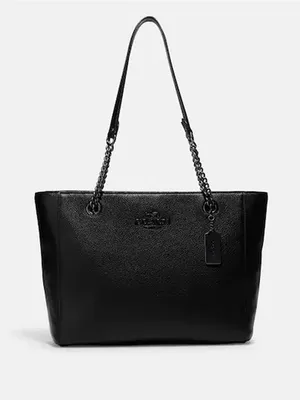 Túi Coach Tote Laptop C8147 Cammie Chain Tote Black Large