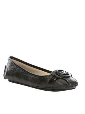 Giày búp bê Michael Kors nữ Giày Fulton Moc Black logo