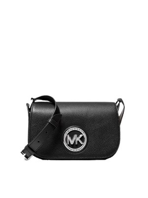 Túi Michael Kors đeo chéo 30T0S1MM1L Samira Small Pebbled Leather Messenger Bag Black