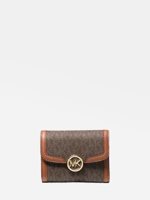 Ví Michael Kors Leida 35S4G9GF2B Md Bifld Wallet Brown