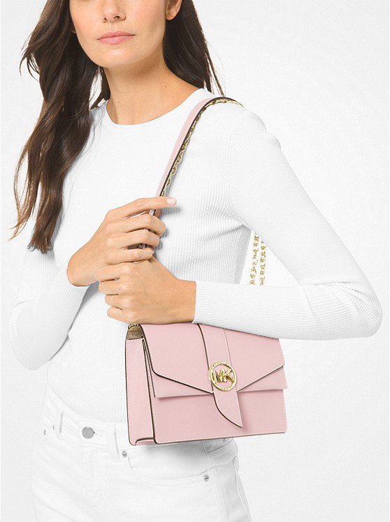 Greenwich Small Colorblock Logo And Saffiano Leather Crossbody Bag  Michael  Kors