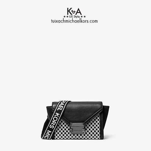 Whitney mini neon checkerboard best sale logo leather convertible crossbody bag