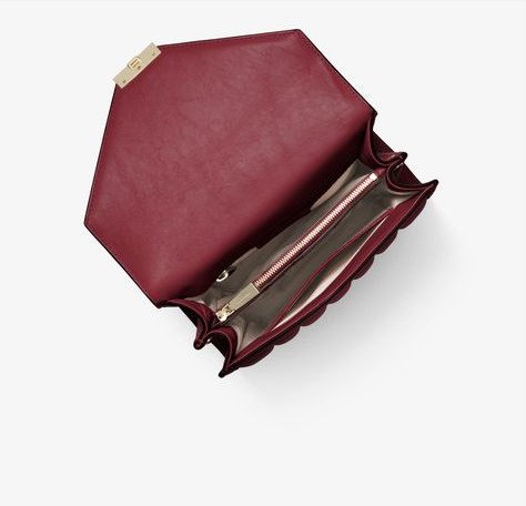 Túi xách Michael Kors màu đỏ mận mã 30F8TXIL3T- WHITNEY LG SHLDR LEATHER- DK BERRY