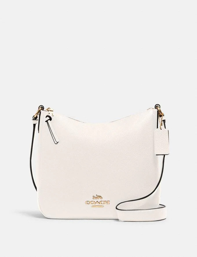 Túi Xách Coach Màu Trắng Đeo Chéo C1648 Pebbed Leather Ellie File White Túi Xách Coach Màu Trắng Đeo Chéo C1648 Pebbed Leather Ellie File White