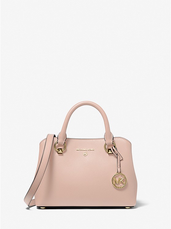 Túi Xách Michael Kors Màu Hồng Đeo Chéo Size Trung 30S2G7ES1L Edith Medium  Satchel Soft Pink