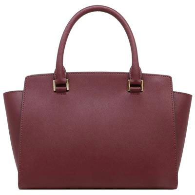 Túi xách công sở Michael Kors cho nữ Selma Large Satchel Saffiano Leather  Merlot Bag