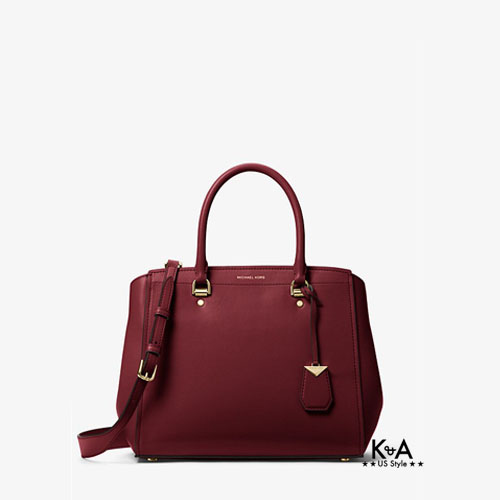 Túi xách Michael Kors hàng hiệu chính hãng từ Mỹ loại lớn Benning Large  Leather Satchel