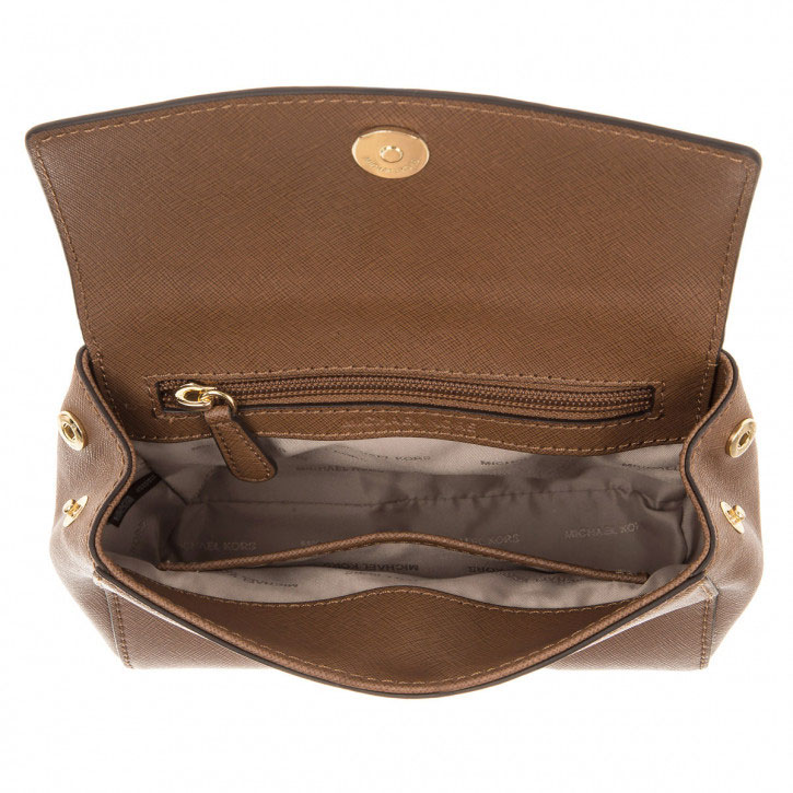 Túi xách Michael Kors mini đeo chéo màu nâu Ava Mini Luggage Crossbody