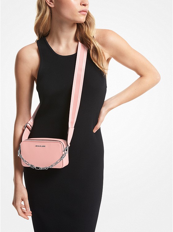 Túi xách Michael Kors Màu Hồng Đeo Chéo Jet Set Sm Dbl Zp
