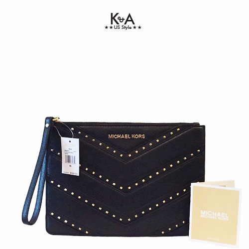 Ví cầm tay Michael Kors size lớn Ellis Zip Clutch, ví cầm tay michael kors  size