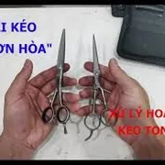 Sharpening and finishing surface treatment for Nhon Hoa and Toni Guy scissors