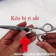 Sharpening and restoring rusty barber scissors