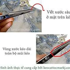 Severe errors when grinding barber scissors with a conventional grinder