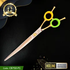 Kéo cắt lông chó mèo Yakasu lưỡi cong 7.5 inch CB750-P1