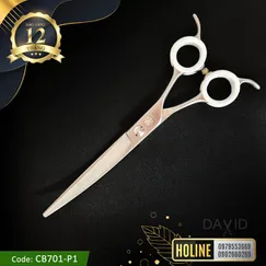 Kéo cắt lông chó mèo Yakasu lưỡi cong 7 inch CB701-P1