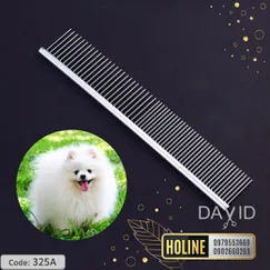 Lược chải lông chó mèo 325A Inox